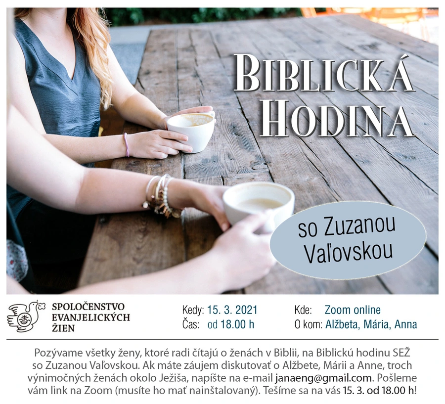 Biblická hodina so Zuzanou Vaľovskou