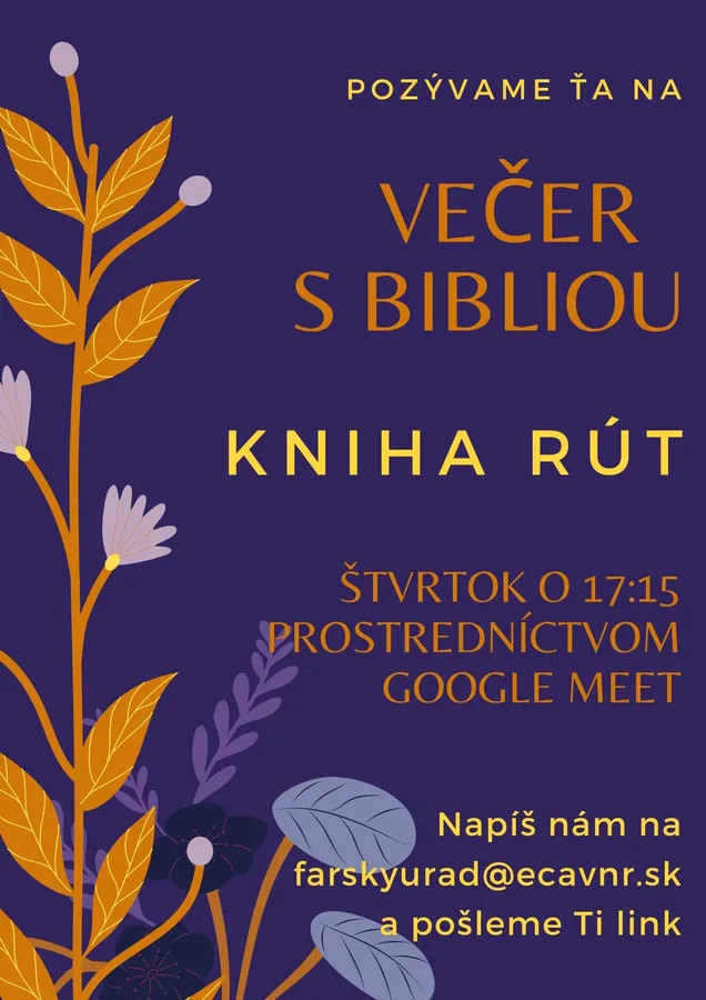 Večer s Bibliou - Kniha Rút